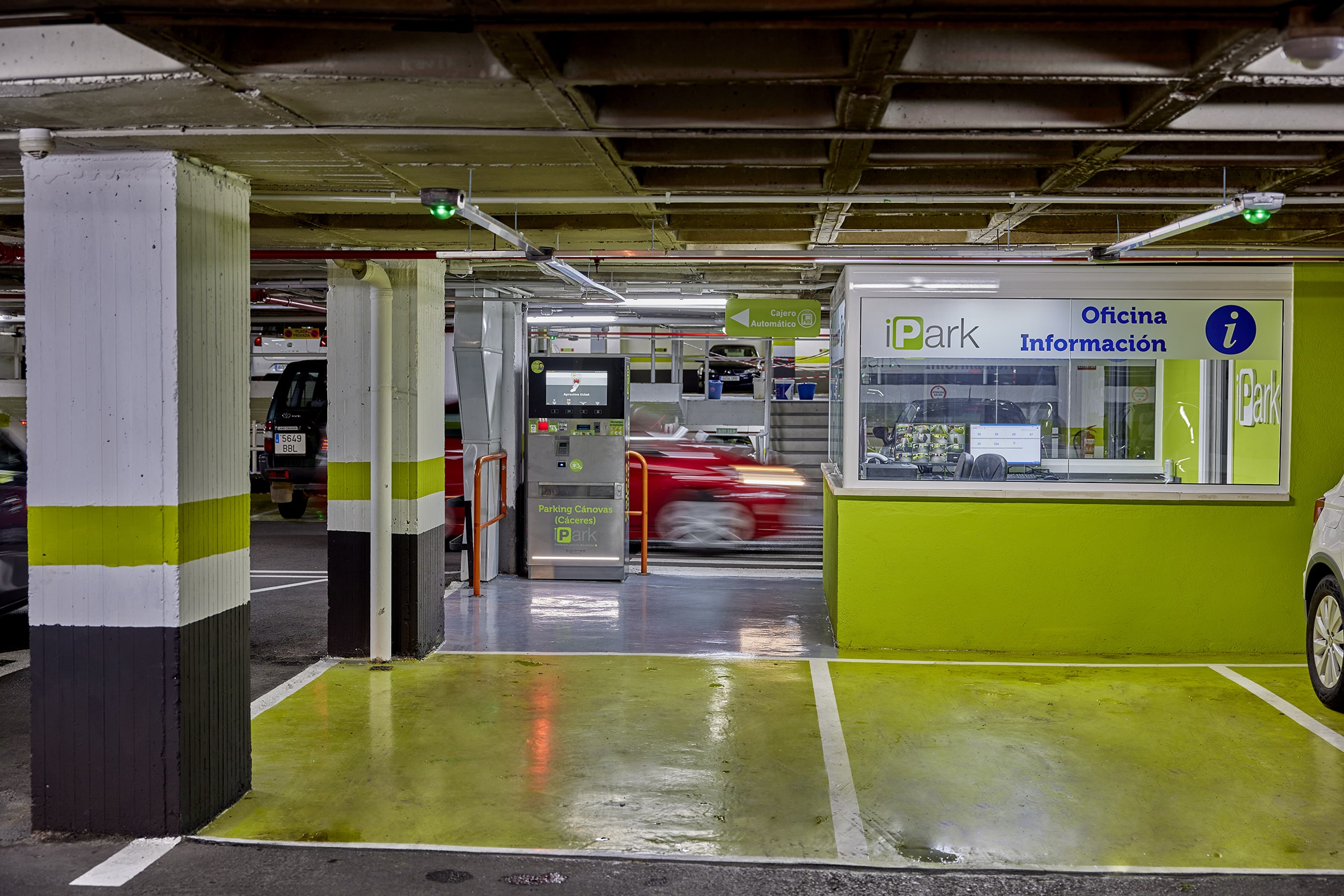 Interior of an iPark car park